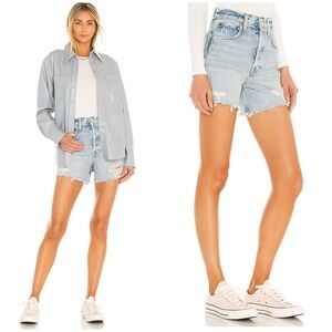 Agolde Riley denim short